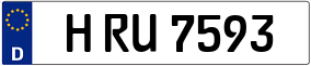 Trailer License Plate